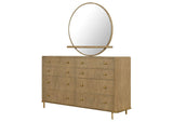 224303M Arini 8-drawer Dresser with Mirror Sand Wash
