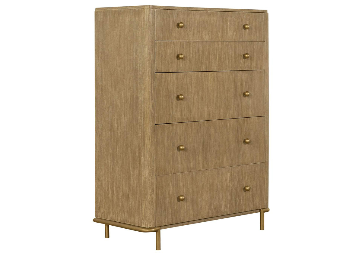 224305 Arini 5-drawer Bedroom Chest Sand Wash