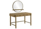 224307-SET Arini 2-piece Makeup Vanity Table and Mirror Set Sand Wash