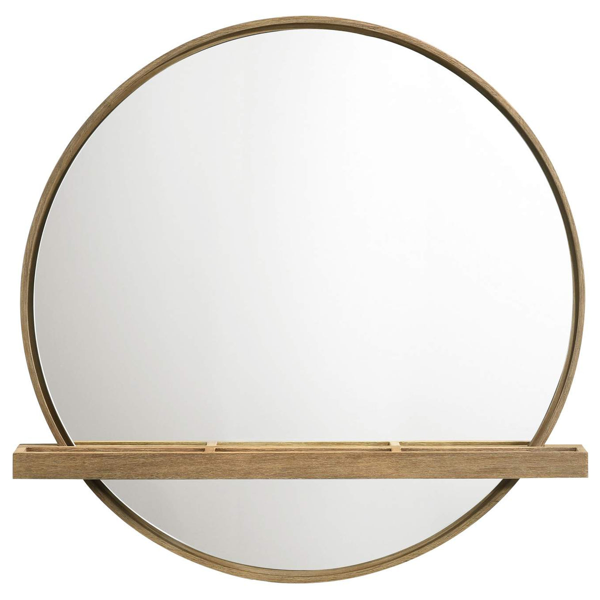 224307-SET Arini 2-piece Makeup Vanity Table and Mirror Set Sand Wash