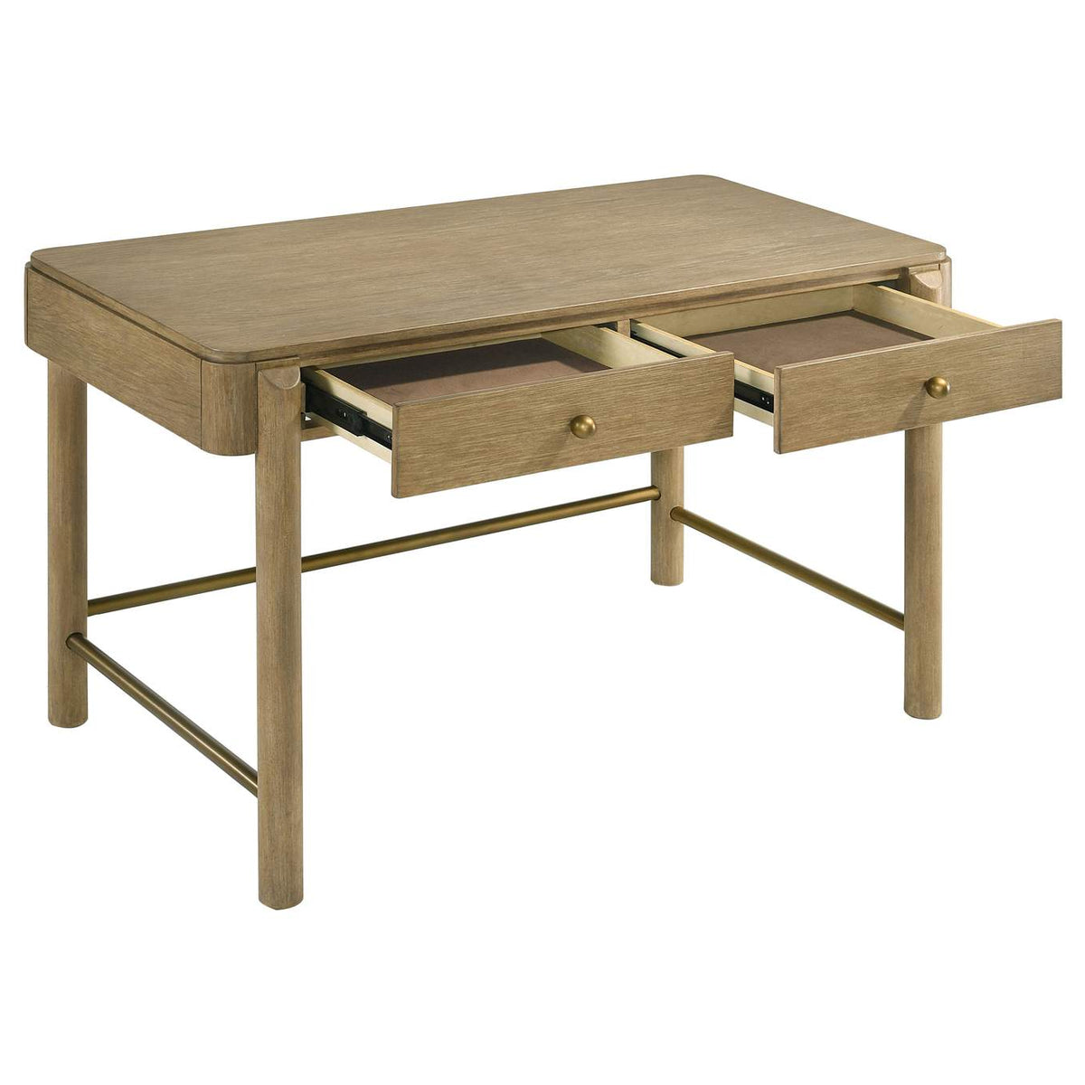 224307 Arini 2-drawer Vanity Desk Makeup Table Sand Wash