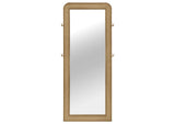 224309 Arini Cane Weave Full Length Standing Floor Mirror Sand Wash