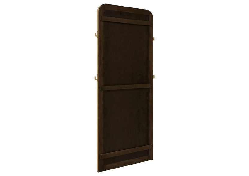 224309 Arini Cane Weave Full Length Standing Floor Mirror Sand Wash