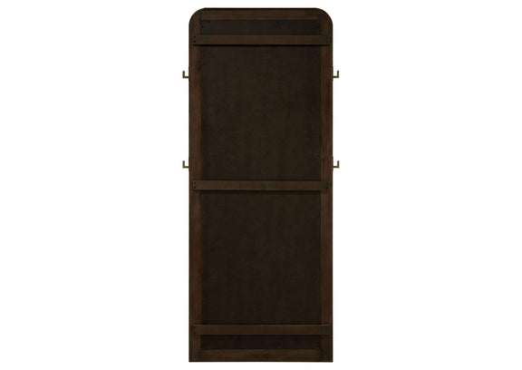 224309 Arini Cane Weave Full Length Standing Floor Mirror Sand Wash