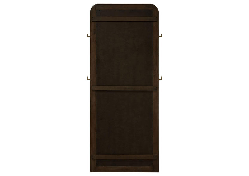 224309 Arini Cane Weave Full Length Standing Floor Mirror Sand Wash
