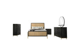 224330KE-S5 Arini 5-piece Eastern King Bedroom Set Black and Natural