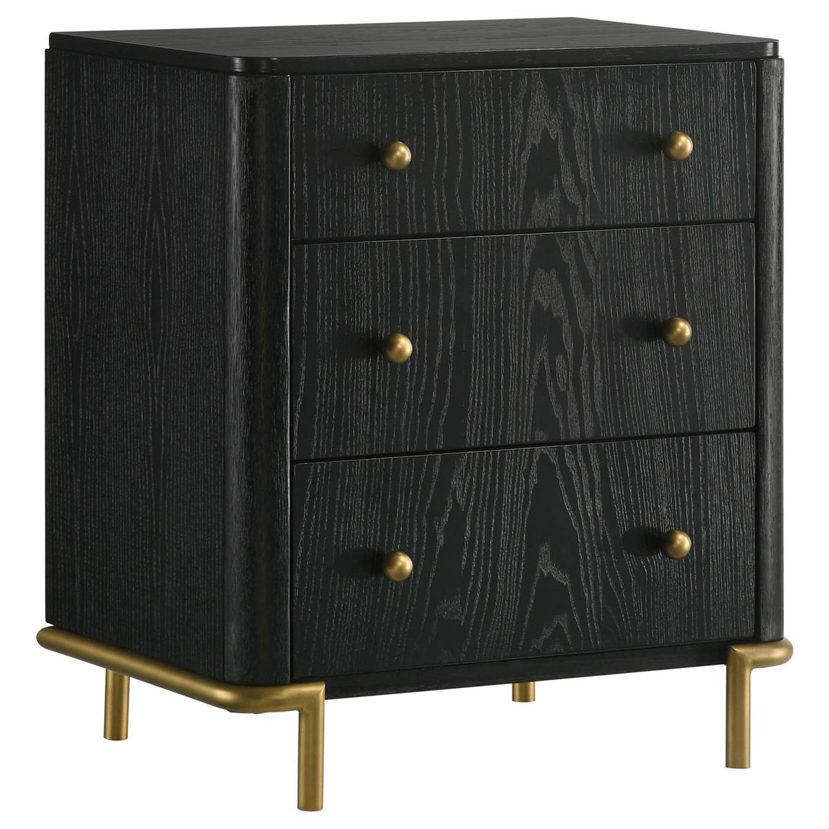 224330KW-S4 Arini 4-piece California King Bedroom Set Black and Natural