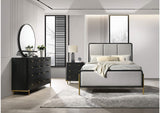 Arini 4-piece Eastern King Bedroom Set Black and Grey