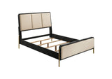 224331KECRM Arini 56-inch Eastern King Panel Bed Cream and Black