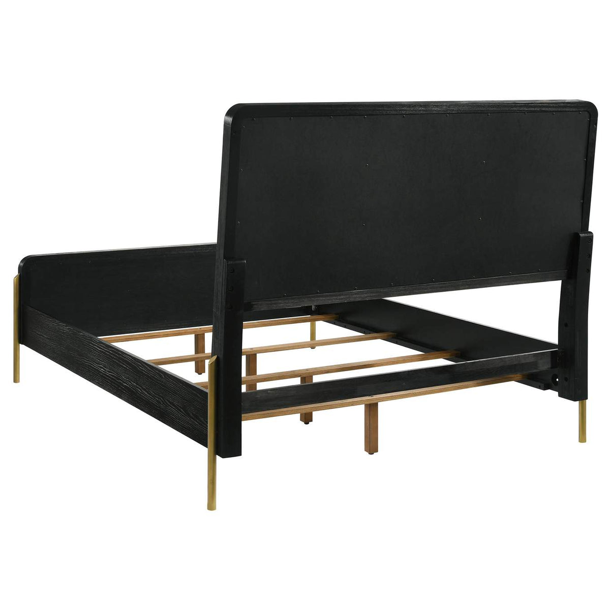 224331KWCRM Arini 56-inch California King Panel Bed Cream and Black