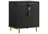 224331QCRM-S4 Arini 4-piece Queen Bedroom Set Cream and Black