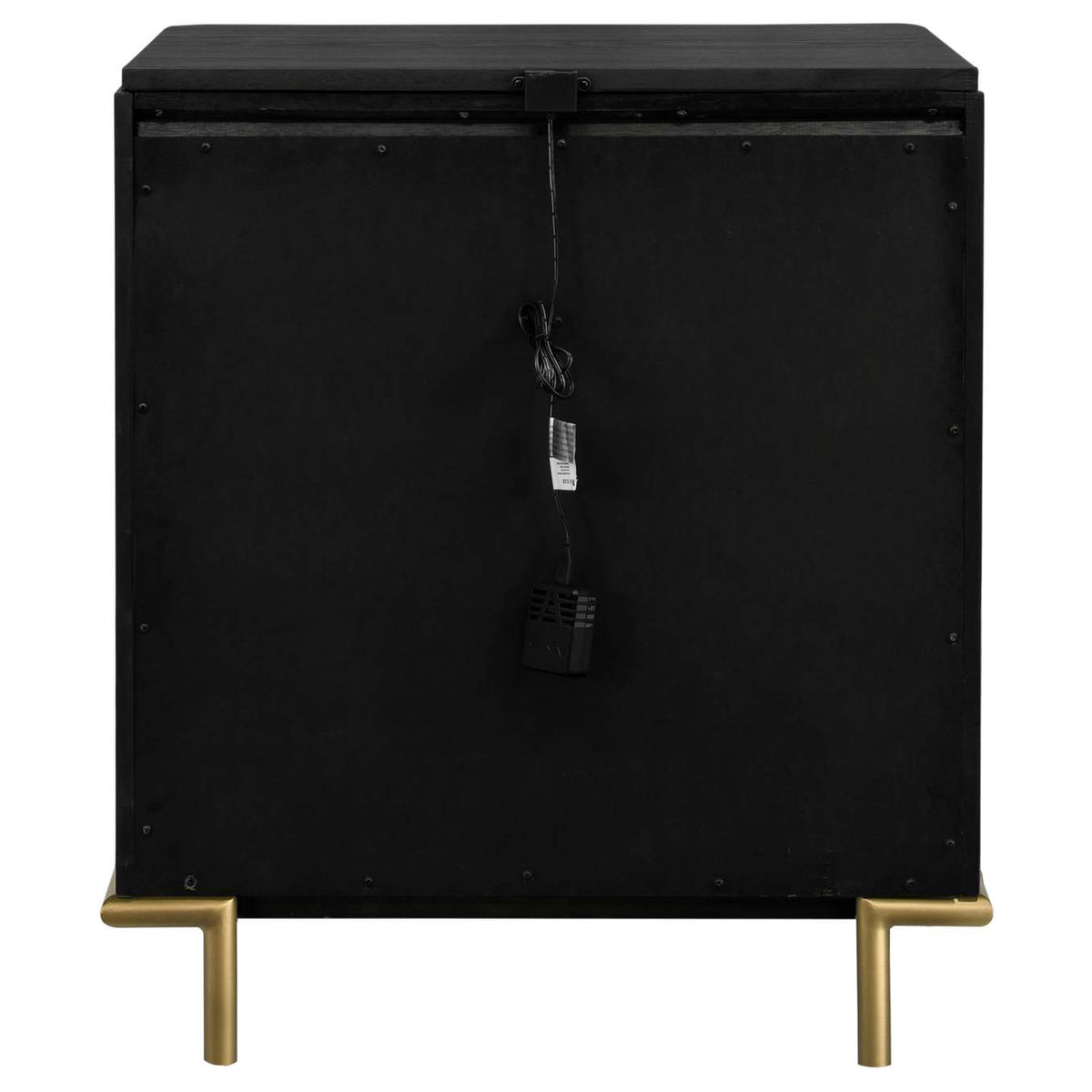 224332 Arini 3-drawer Nightstand Black