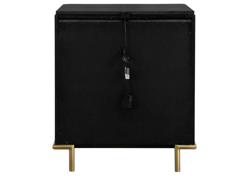 224332 Arini 3-drawer Nightstand Black