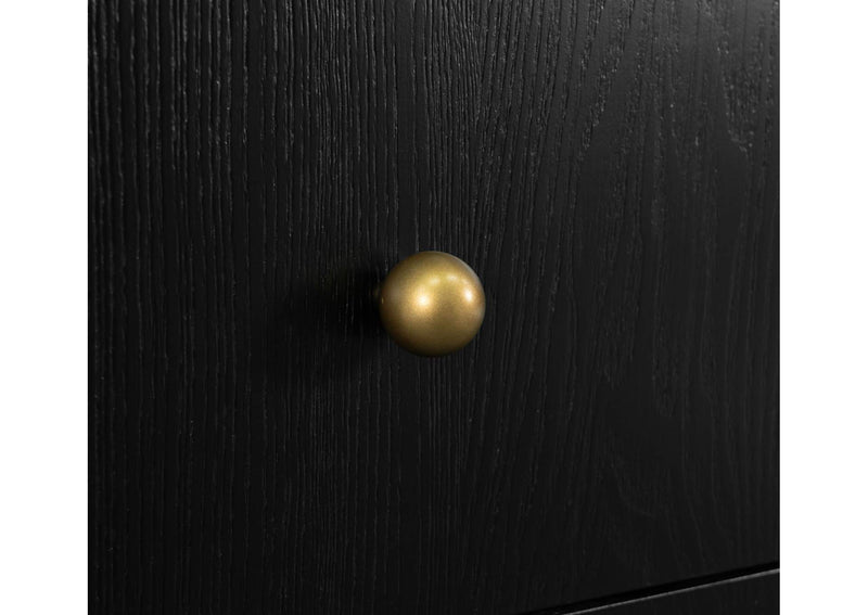 224332 Arini 3-drawer Nightstand Black
