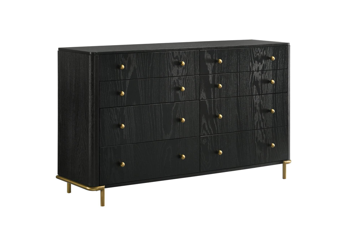 224333 Arini 8-drawer Dresser Black