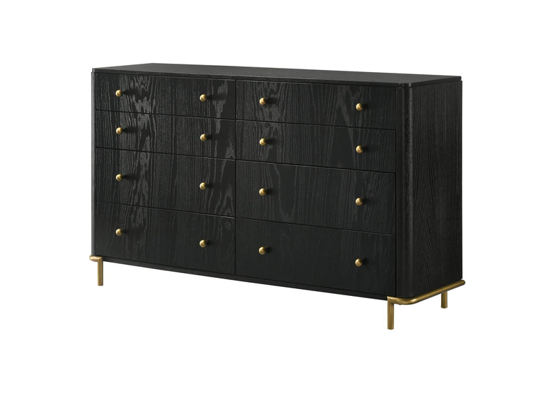 224333 Arini 8-drawer Dresser Black