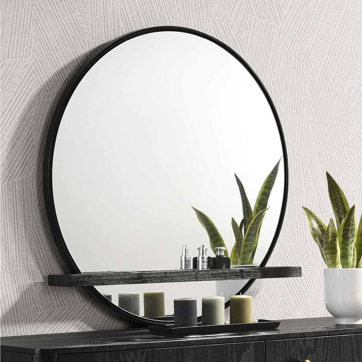224334 Arini Dresser Mirror Black
