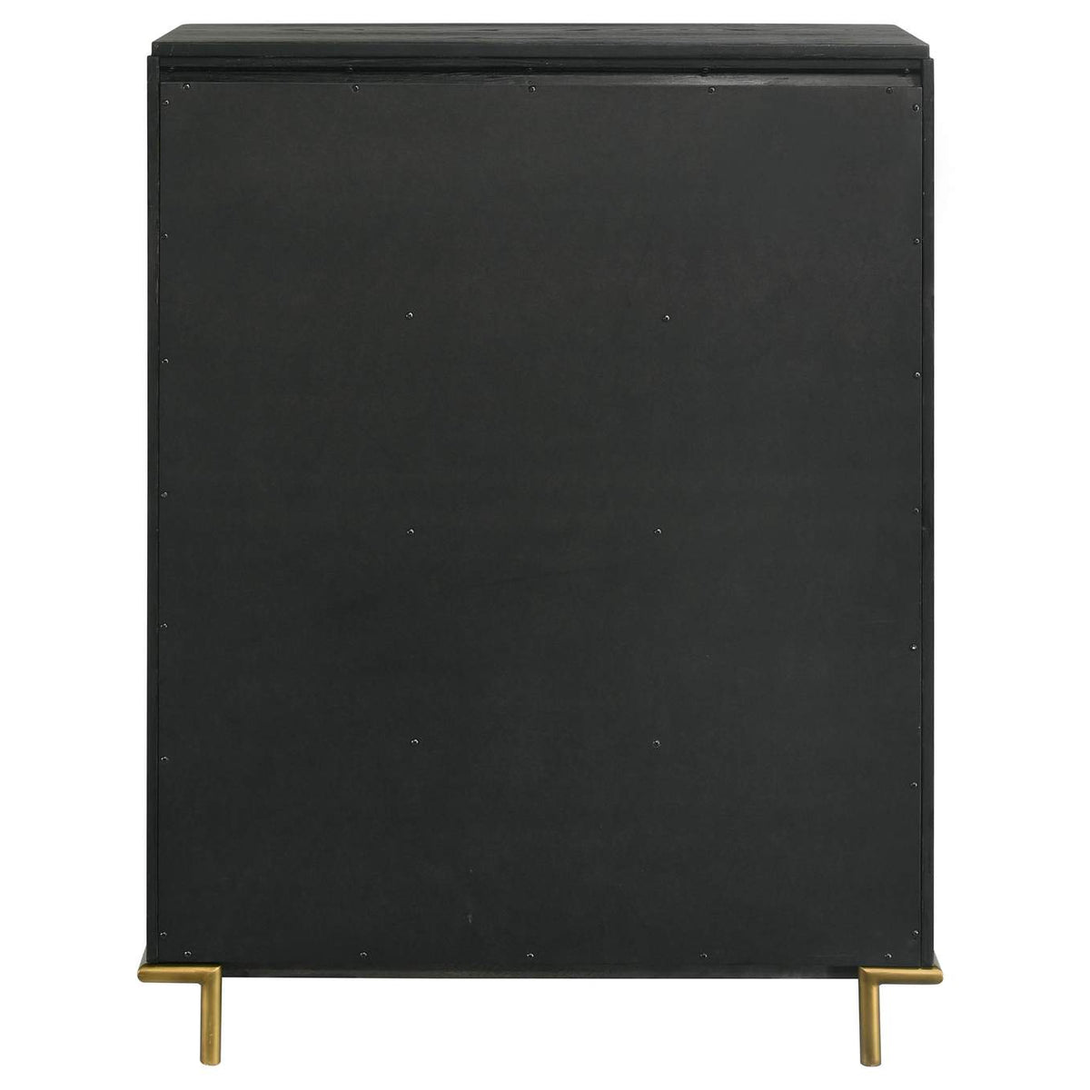 224335 Arini 5-drawer Bedroom Chest Black