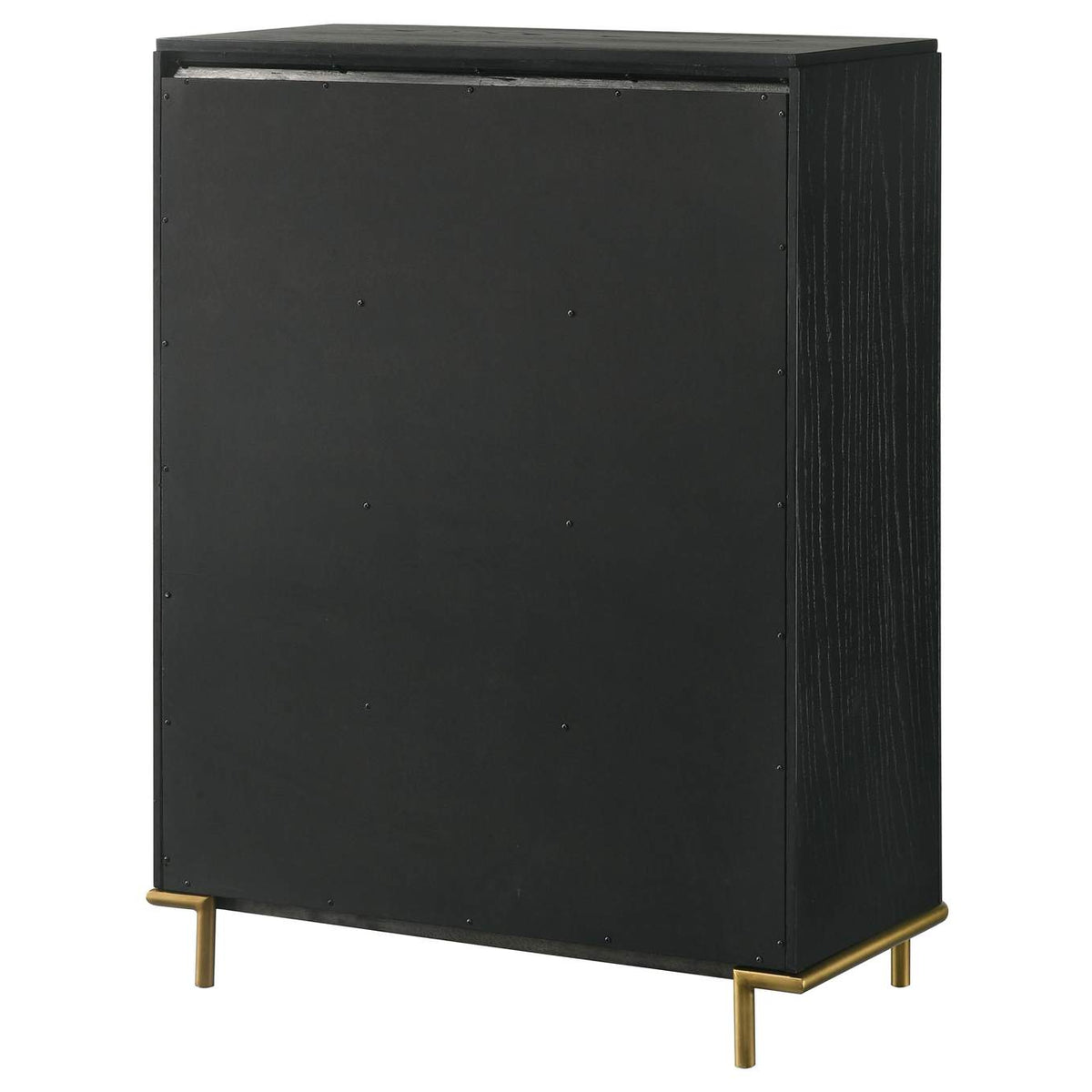 224335 Arini 5-drawer Bedroom Chest Black