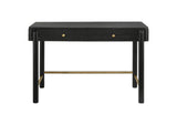 224337-SET Arini 2-piece Makeup Vanity Table and Mirror Set Black