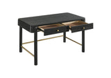 224337 Arini 2-drawer Vanity Desk Makeup Table Black