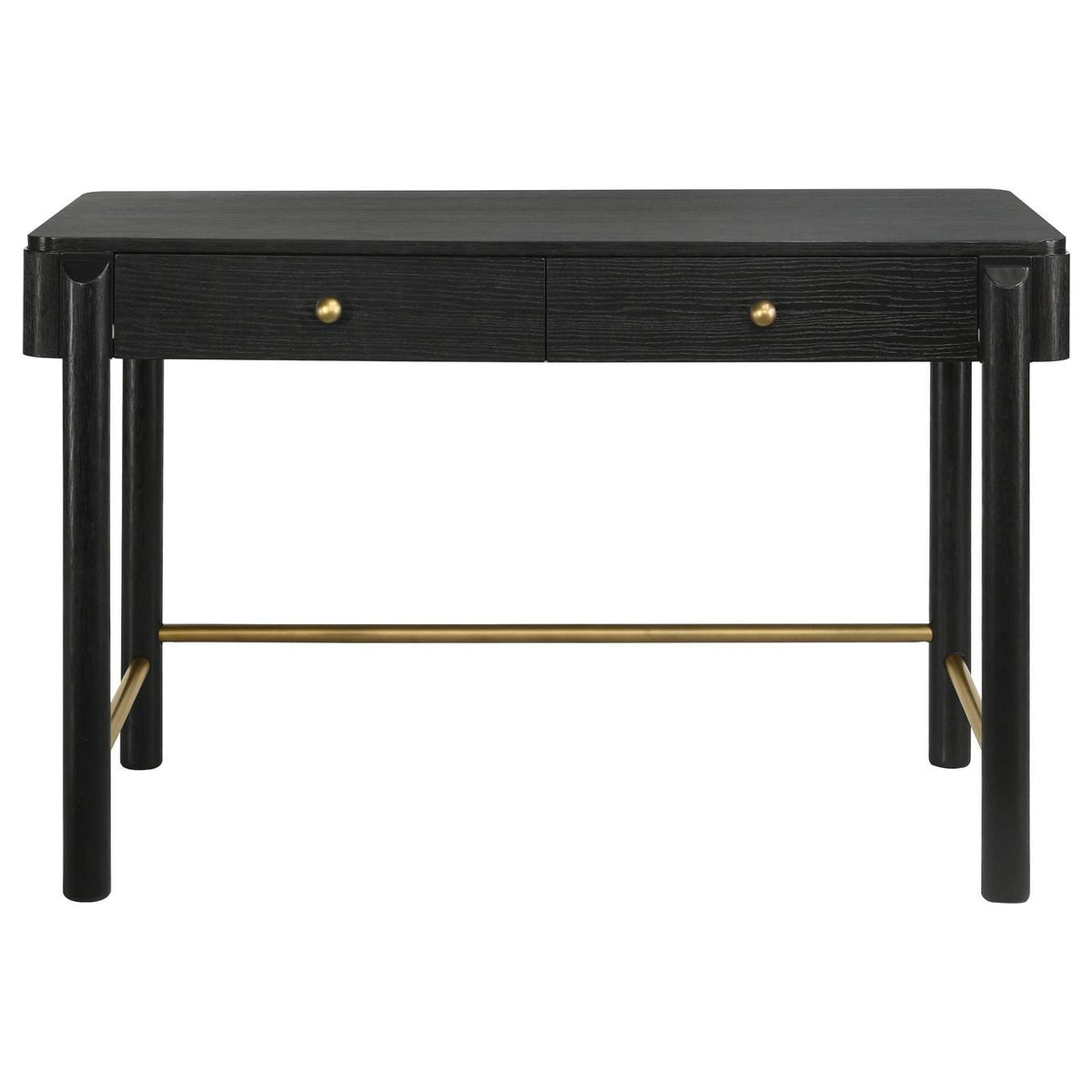 224337 Arini 2-drawer Vanity Desk Makeup Table Black