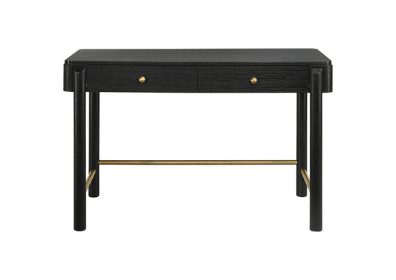 224337 Arini 2-drawer Vanity Desk Makeup Table Black