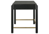 224337 Arini 2-drawer Vanity Desk Makeup Table Black