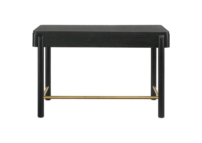 224337 Arini 2-drawer Vanity Desk Makeup Table Black