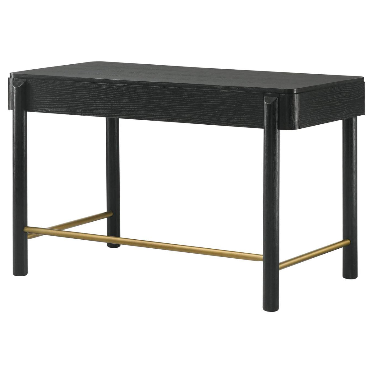 224337 Arini 2-drawer Vanity Desk Makeup Table Black