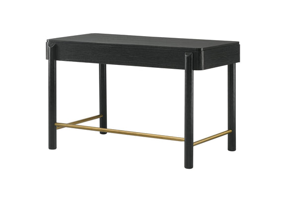 224337 Arini 2-drawer Vanity Desk Makeup Table Black