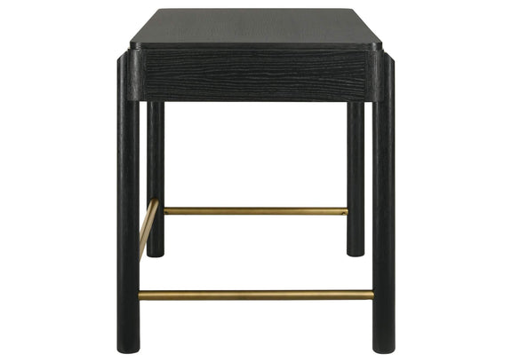 224337 Arini 2-drawer Vanity Desk Makeup Table Black