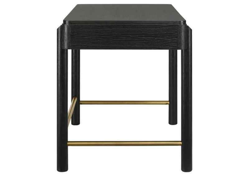 224337 Arini 2-drawer Vanity Desk Makeup Table Black