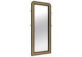 224339 Arini Cane Weave Full Length Standing Floor Mirror Black