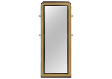 224339 Arini Cane Weave Full Length Standing Floor Mirror Black