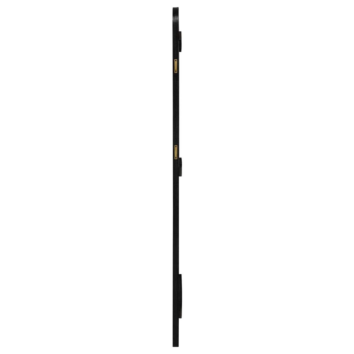 224339 Arini Cane Weave Full Length Standing Floor Mirror Black