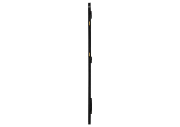 224339 Arini Cane Weave Full Length Standing Floor Mirror Black