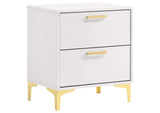 224401KE-S4 Kendall 4-piece Eastern King Bedroom Set White