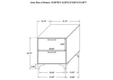 224401KE-S5 Kendall 5-piece Eastern King Bedroom Set White
