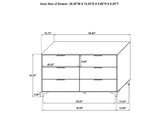 224401KE-S5 Kendall 5-piece Eastern King Bedroom Set White