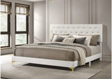 224401KE Kendall Upholstered Eastern King Panel Bed White