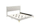 224401KE Kendall Upholstered Eastern King Panel Bed White
