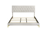 224401KE Kendall Upholstered Eastern King Panel Bed White