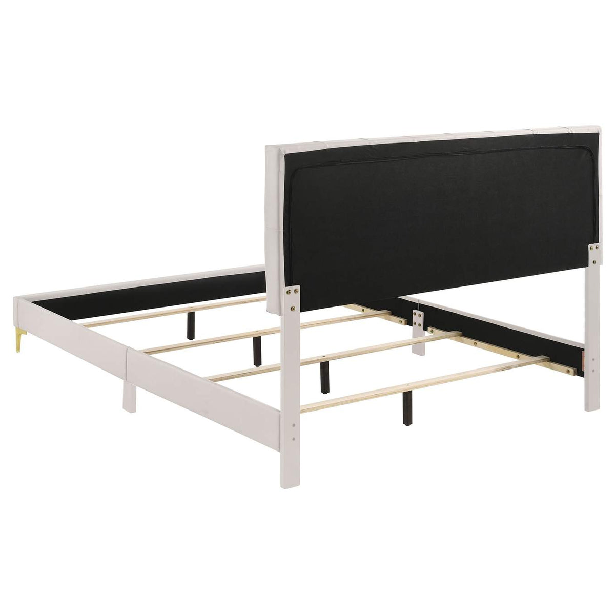 224401KW Kendall Upholstered California King Panel Bed White