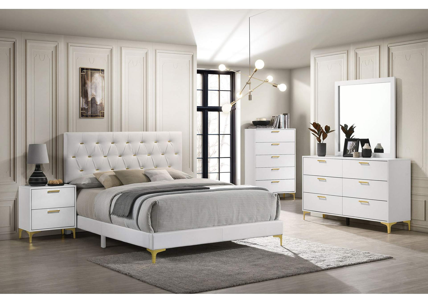 Kendall 5-piece Queen Bedroom Set White