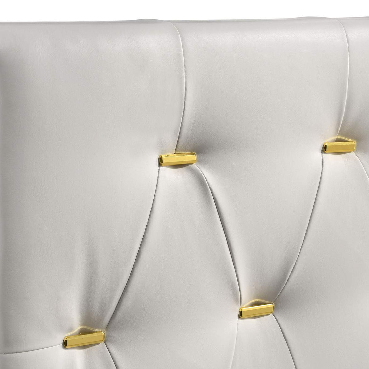224401Q Kendall Upholstered Queen Panel Bed White
