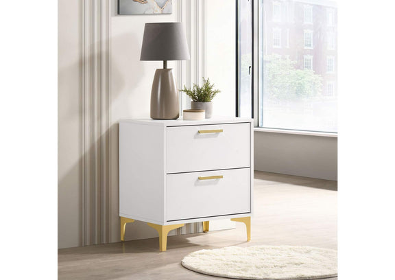 224402 Kendall 2-drawer Nightstand White