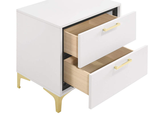 224402 Kendall 2-drawer Nightstand White