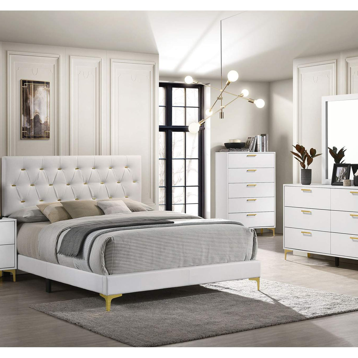 224402 Kendall 2-drawer Nightstand White