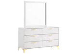 Kendall 6-drawer Dresser with Mirror White